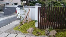 既存のものを新たに再利用した和風庭園