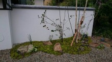 既存のものを新たに再利用した和風庭園